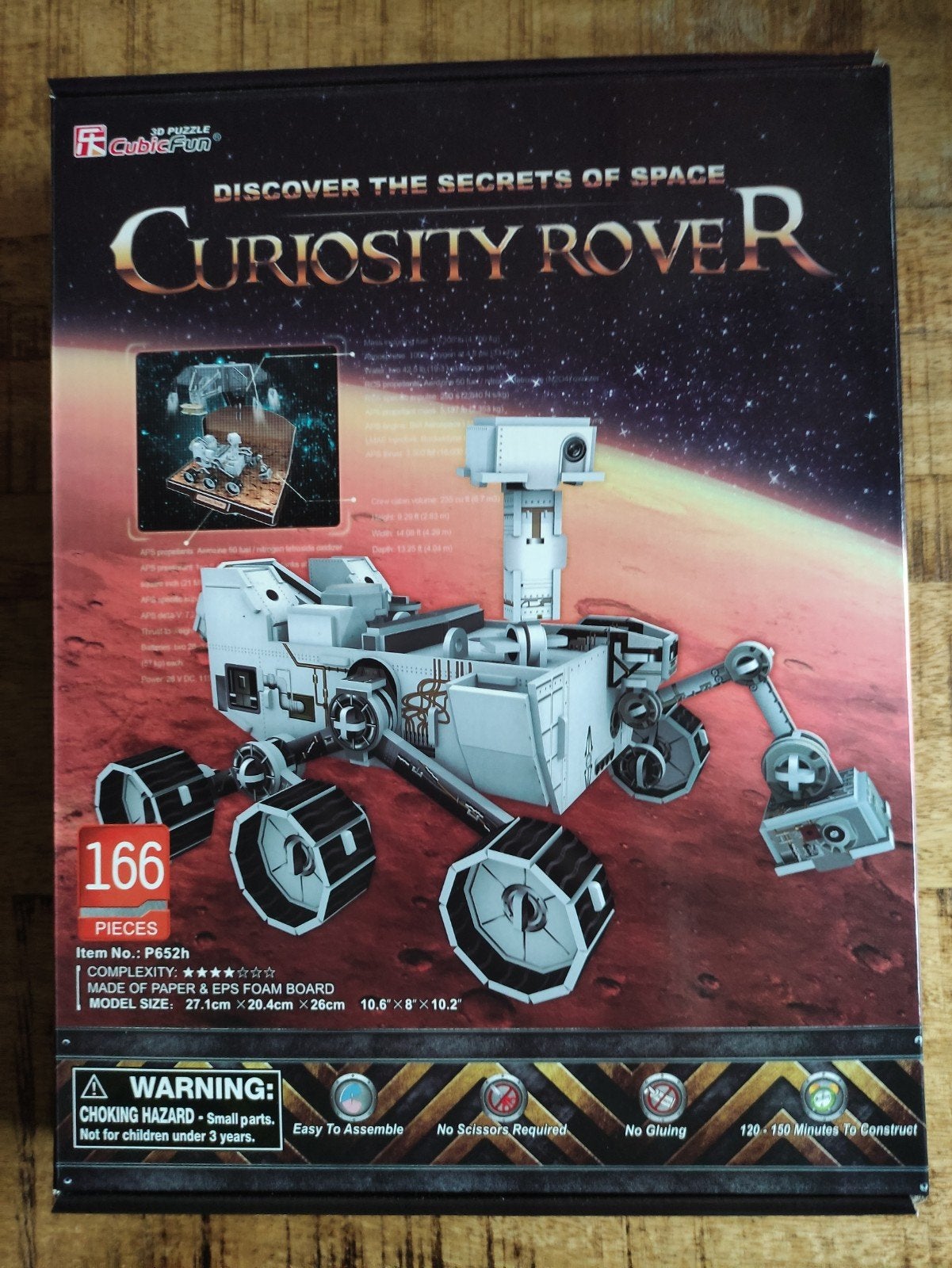 NASA Curiosity Mars Rover 3D-puzzel  Officiële Launch set, Verzamelen, G1, Ophalen of Verzenden, Nieuw