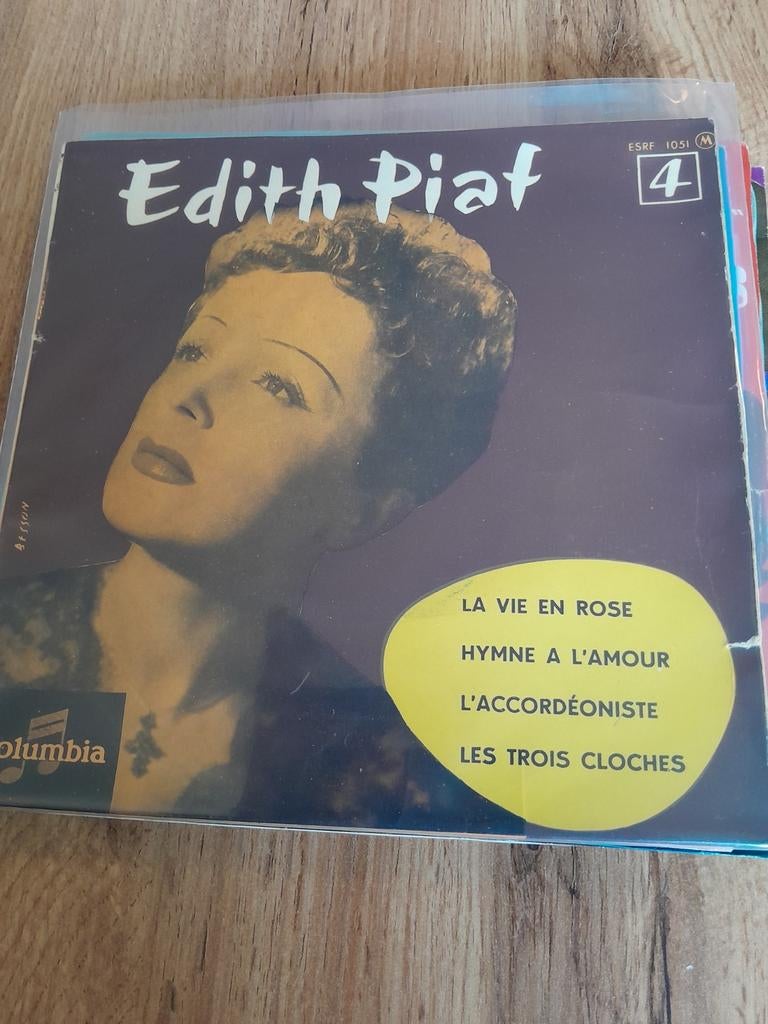 Edith piaf 7 inch la vie en rose, Ophalen of Verzenden, Zo goed als nieuw, Pop