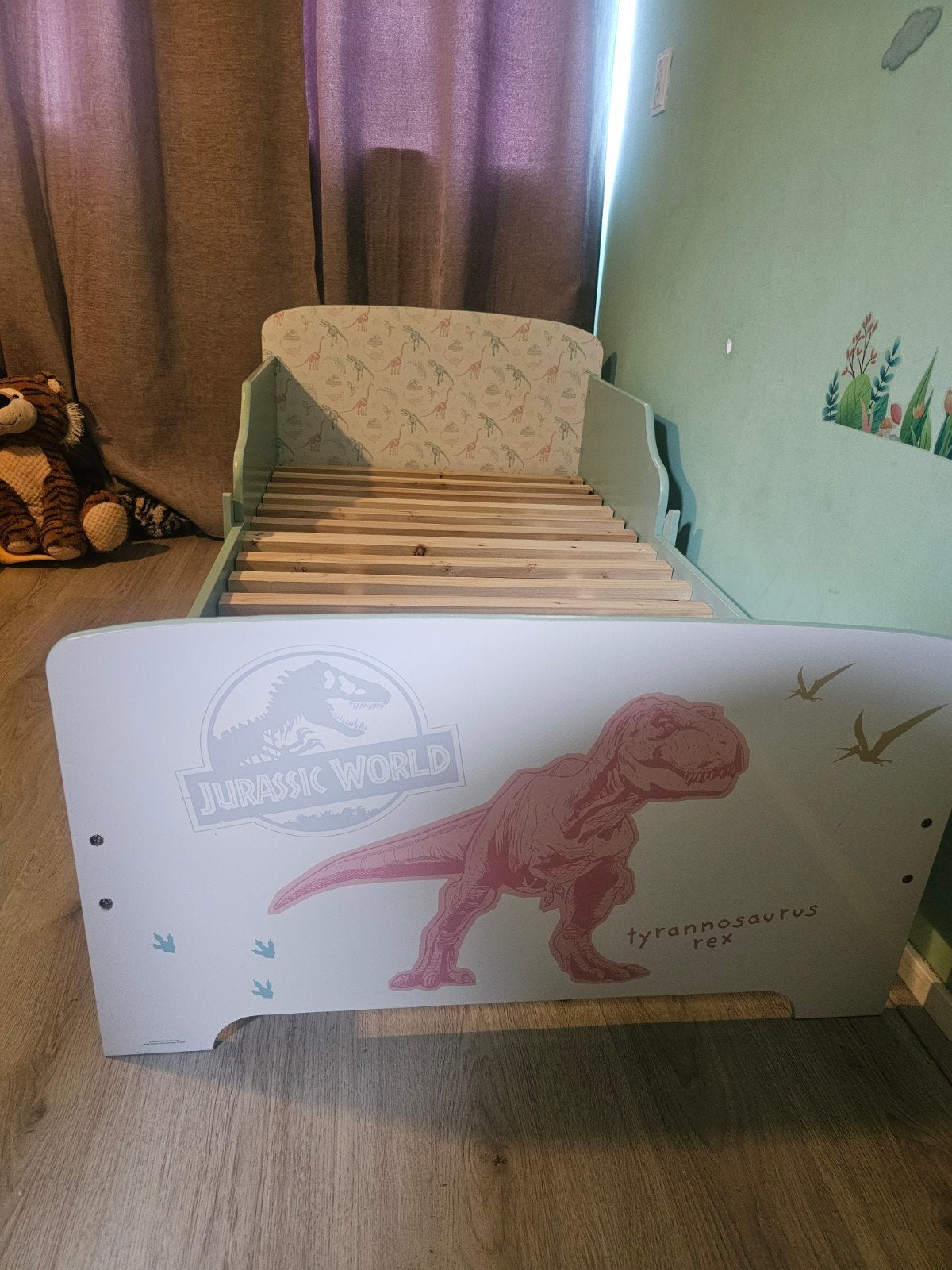 Jurassic World Peuterbed , Dino kinderbed, Ophalen, 70 tot 85 cm, 140 tot 160 cm, Zo goed als nieuw
