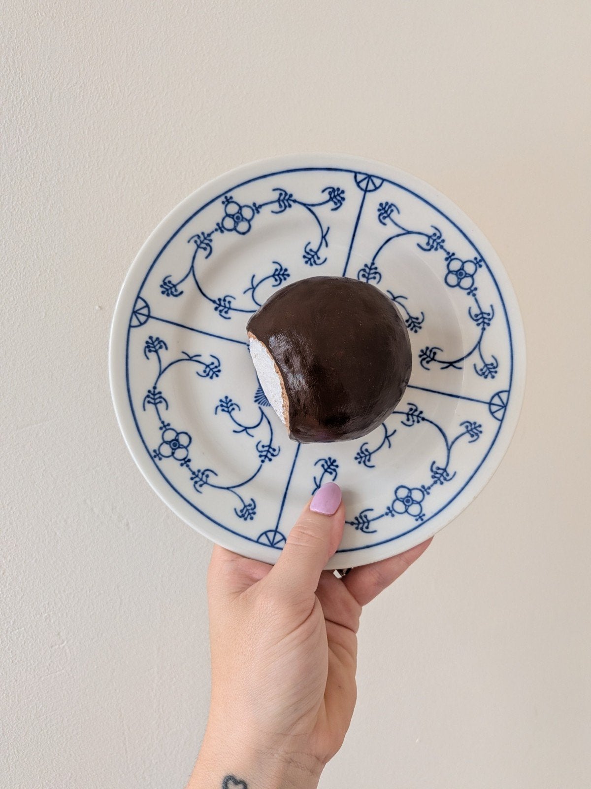 wandbord - Bossche bol 19 cm, Ophalen of Verzenden