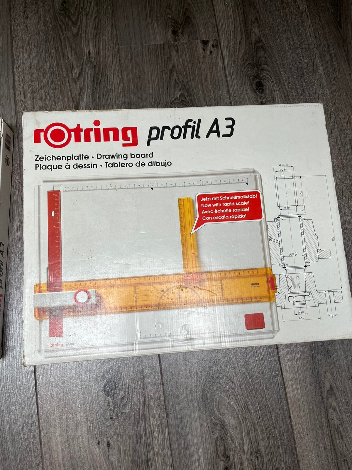 A3 tekenbord Rotring, Doe-het-zelf en Verbouw, Tekentafels, Ophalen, Minder dan 130 cm