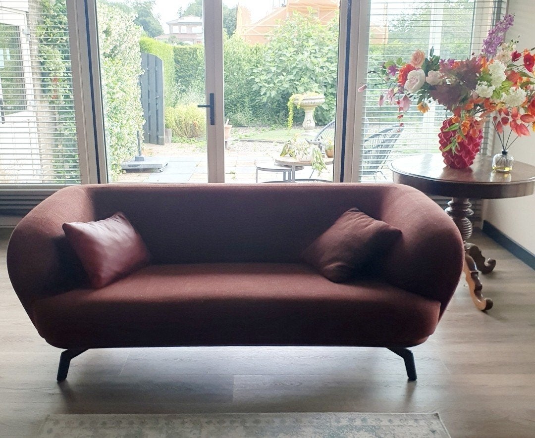 Leolux Flint 2,5-zits bank - Zo goed als nieuw, Ophalen, Modern design, Driepersoons, 75 tot 100 cm