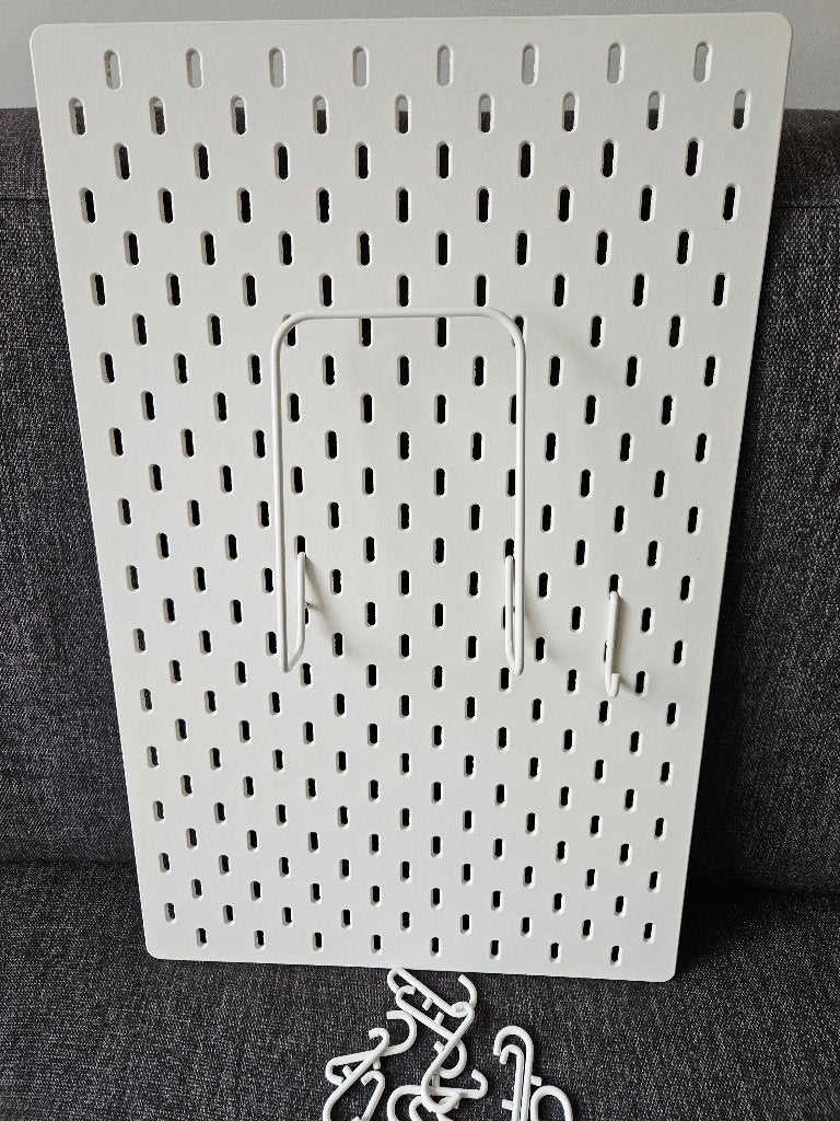 IKEA SKÅDIS ophangbord – wit incl. Accessoires, Huis en Inrichting, Woonaccessoires | Memoborden, Ophalen of Verzenden, Zo goed als nieuw