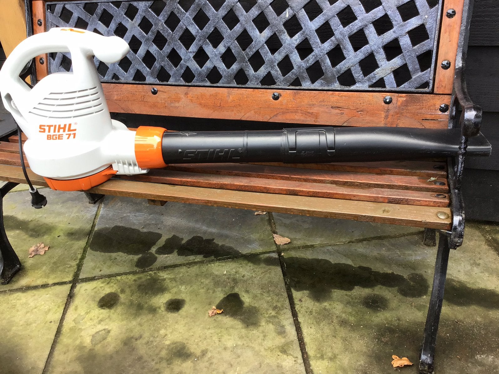 Elektrische  STIHL bladblazer BGE 71, Ophalen of Verzenden, Zo goed als nieuw, Elektrisch