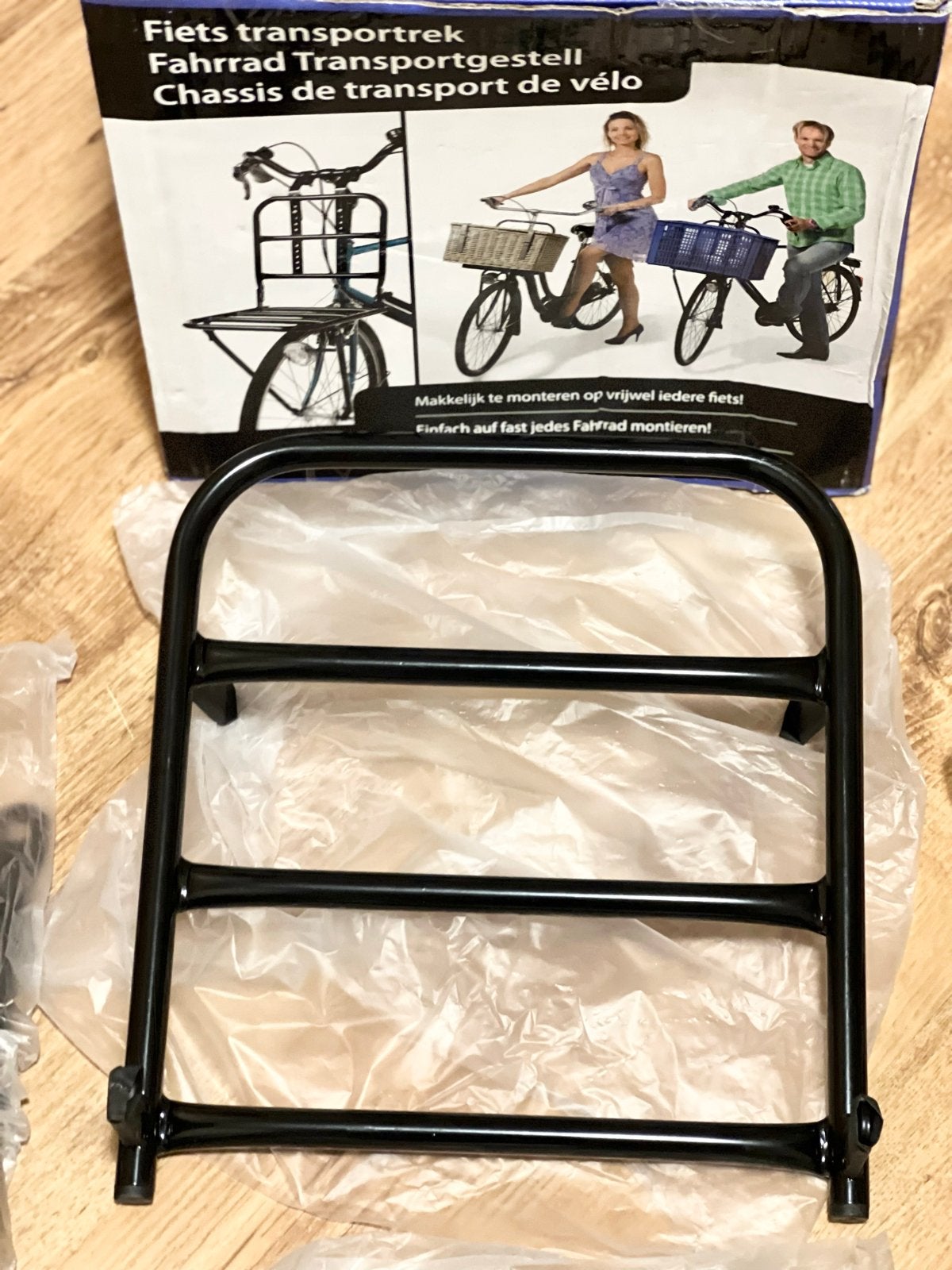 Fiets transportrek - Glanzend Zwart - Nieuw, Fietsen en Brommers, Ophalen of Verzenden, Nieuw