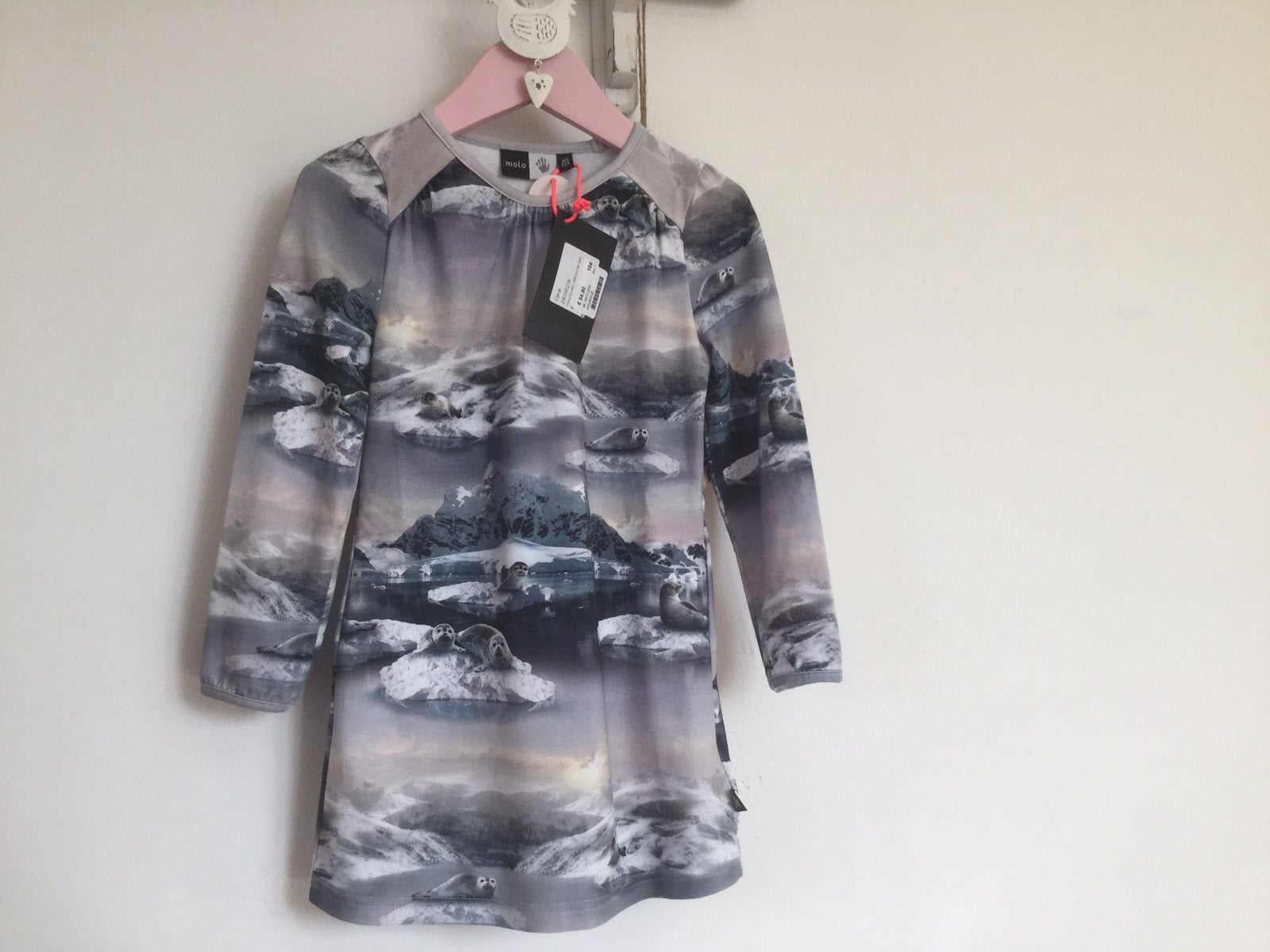 Nieuw Molo jurkje maat 104 schattige zeehonden print, Kinderen en Baby's, Ophalen, Nieuw, Meisje, Jurk of Rok