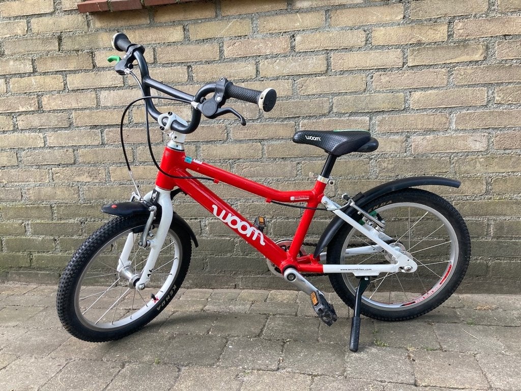 Woom 3 kinderfiets - 16 inch, rood, Ophalen, Velgrem, Woom, 16 tot 20 inch