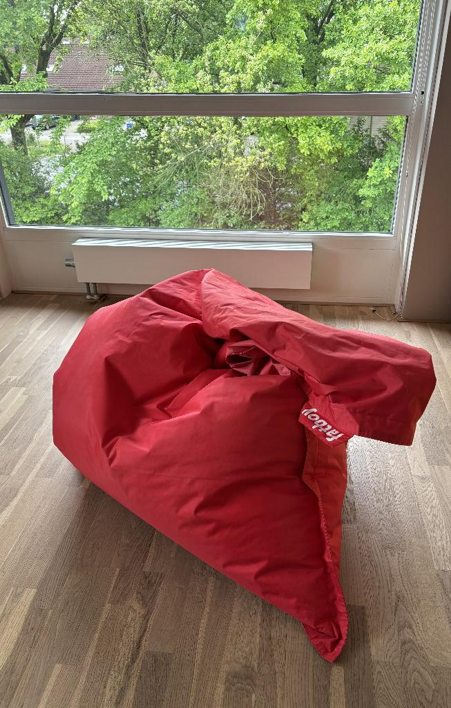 Fatboy zitzak, Huis en Inrichting, Zitzakken, Ophalen, Zo goed als nieuw, Rood, Zitzak