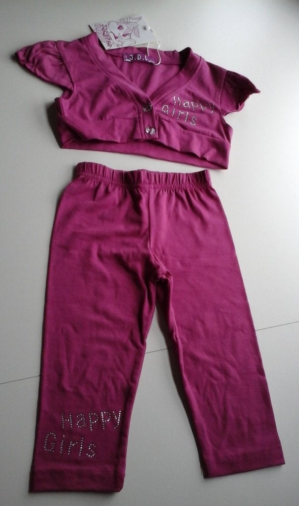 Schattig roze setje legging- topje-vestje (maat 96 –104) NEW, Kinderen en Baby's, Kinderkleding | Maat 98, Nieuw, Meisje, Setje