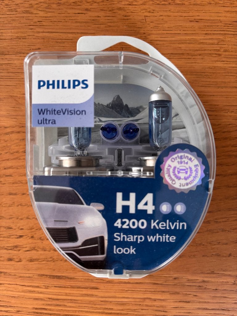 Philips 12342WVUSM H4 White Vision Ultra, Ophalen of Verzenden, Nieuw