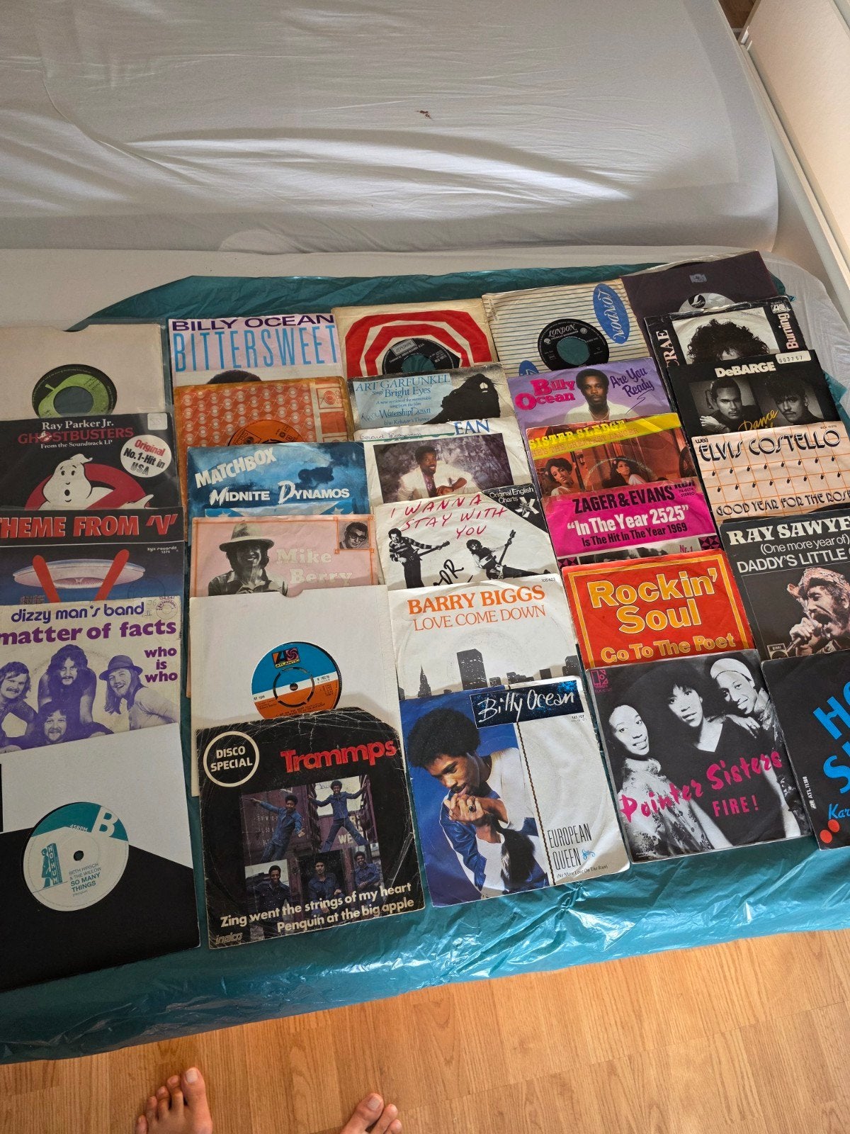 Grote verzameling LP’s en singles – 400 LP’s en 1000 singles, Cd's en Dvd's, Vinyl Singles, Ophalen, Gebruikt, Overige formaten