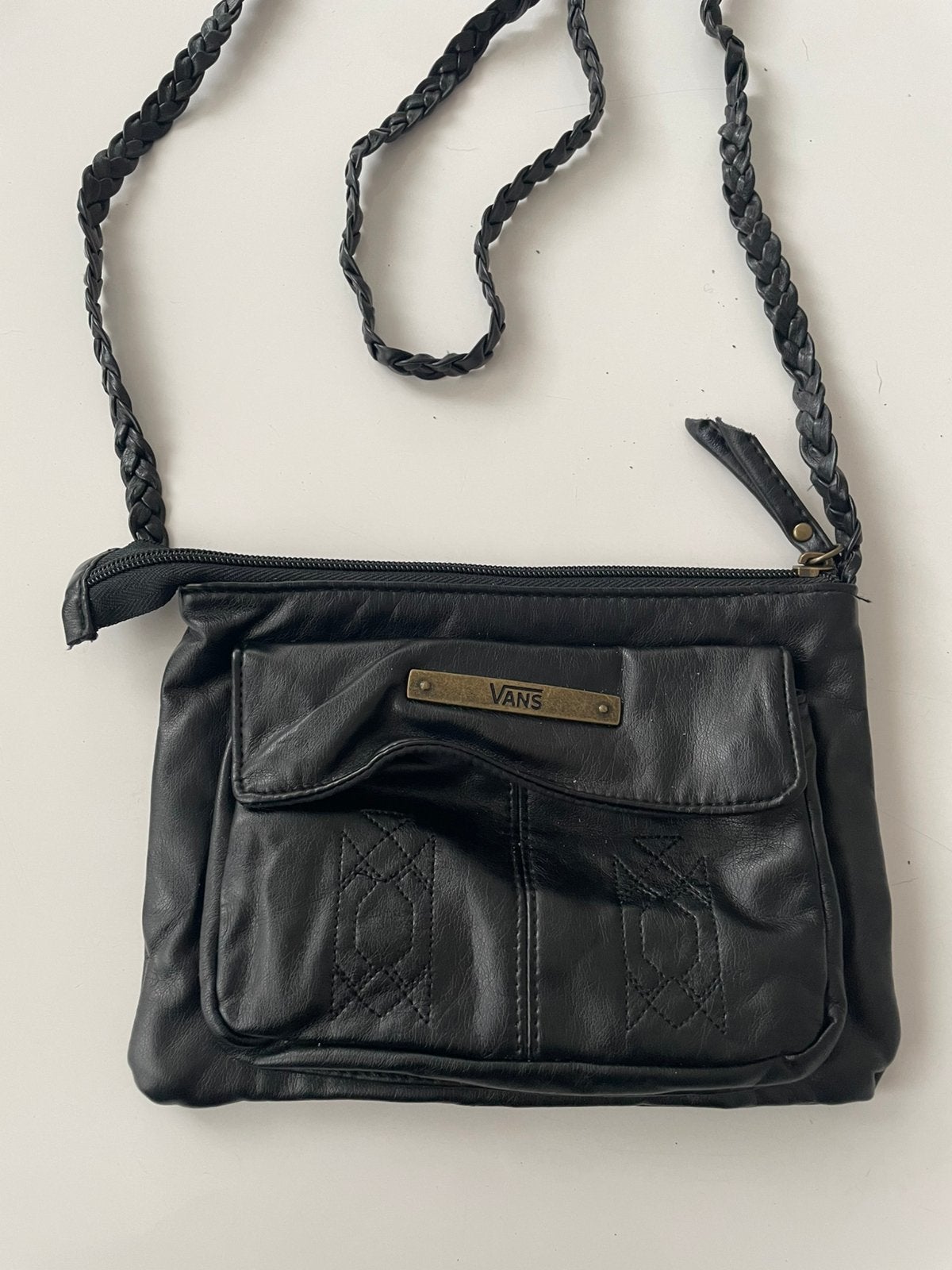 VANS zwart tasje, crossbody, festival, reizen, zgan, Ophalen of Verzenden, Zo goed als nieuw, Zwart, Schoudertasje