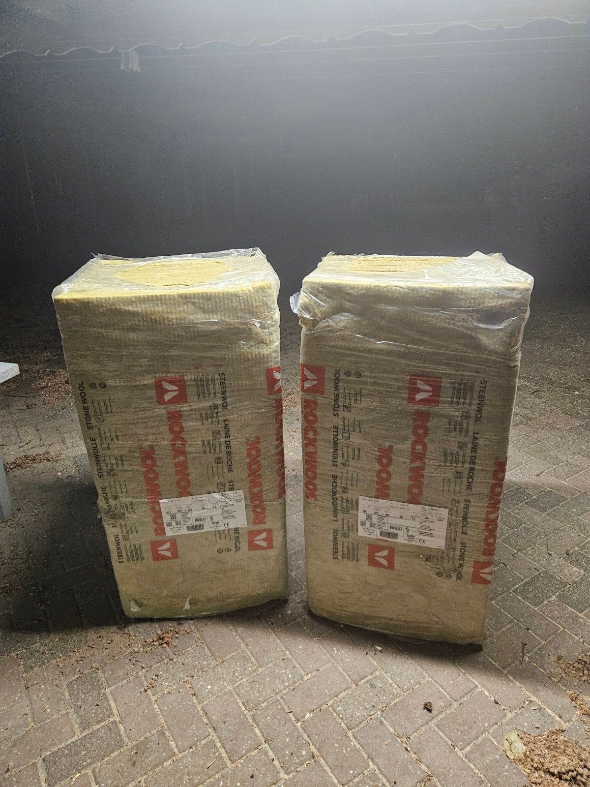 2x Rockwool Base Steenwol Isolatieplaten - Totaal 14,4m² - 6, Tuin en Terras, Minder dan 3 m³, Ophalen
