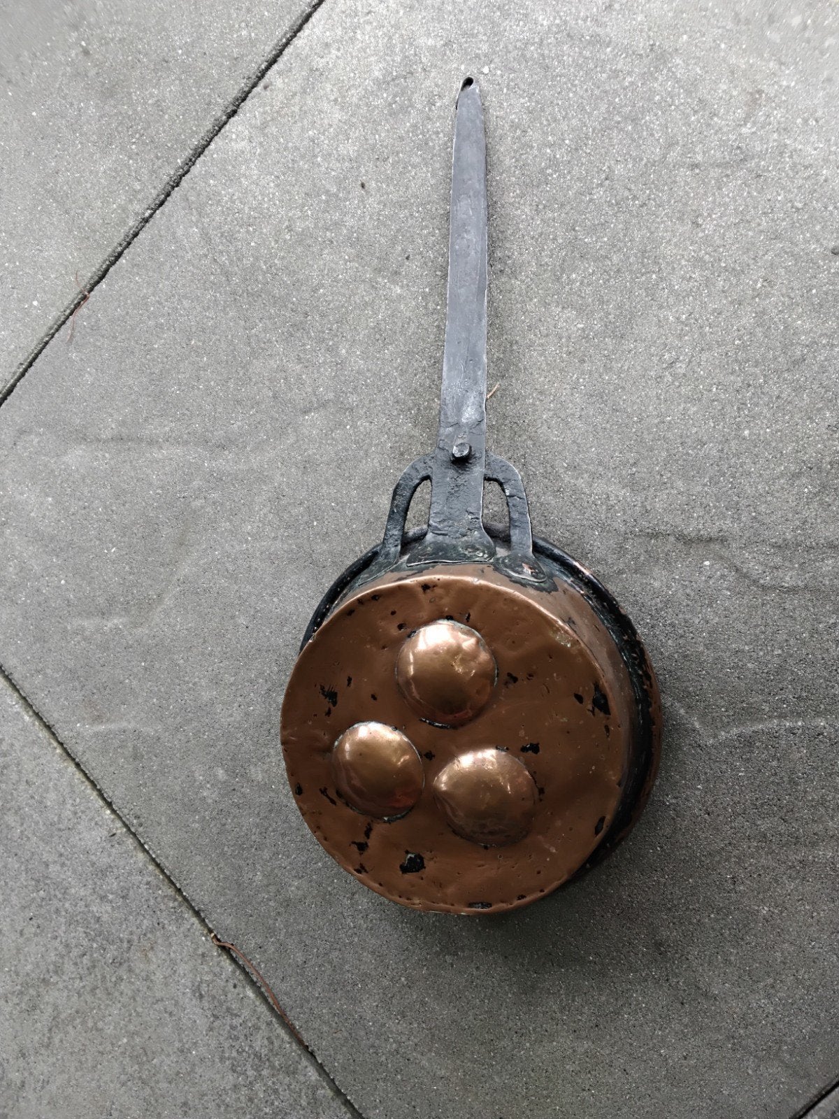 Antieke Koperen Pan, Antiek en Kunst, Ophalen of Verzenden, Koper