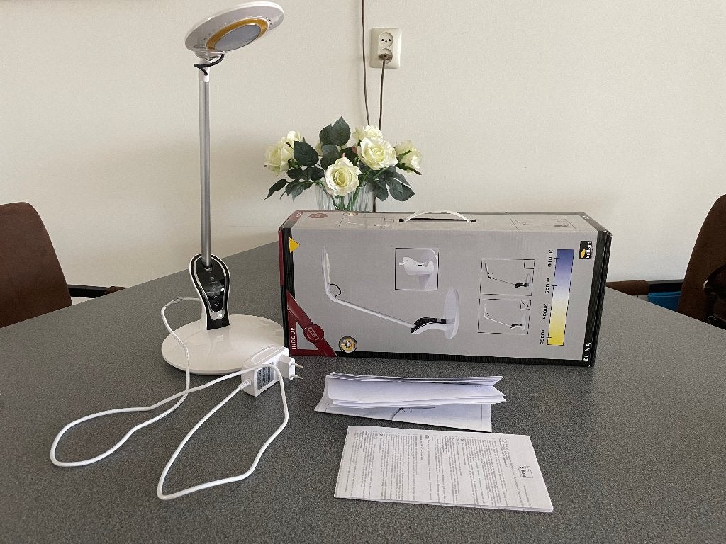 Bureaulamp Elina Brilliant LED, Ophalen, Bureaulamp, Overige merken, 44 cm