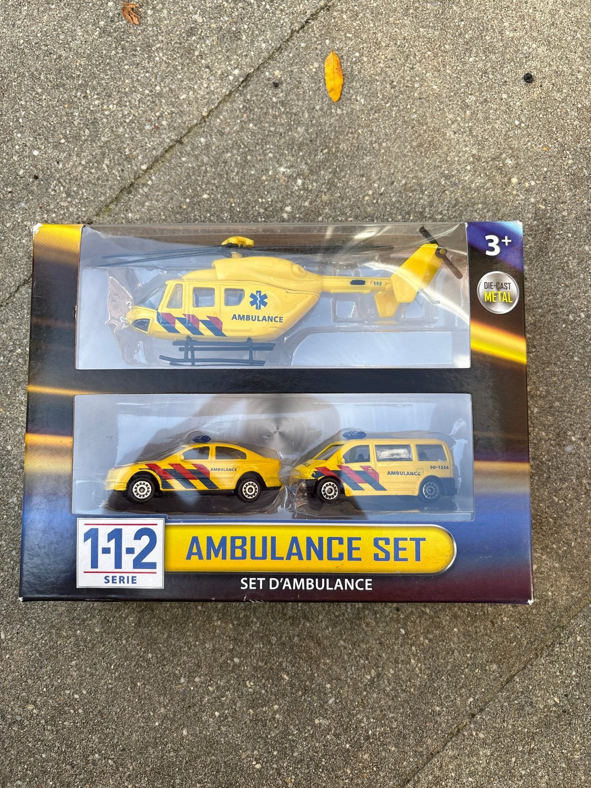 1-1-2 Ambulance Set - Helikopter en Voertuigen, Ophalen of Verzenden, Nieuw
