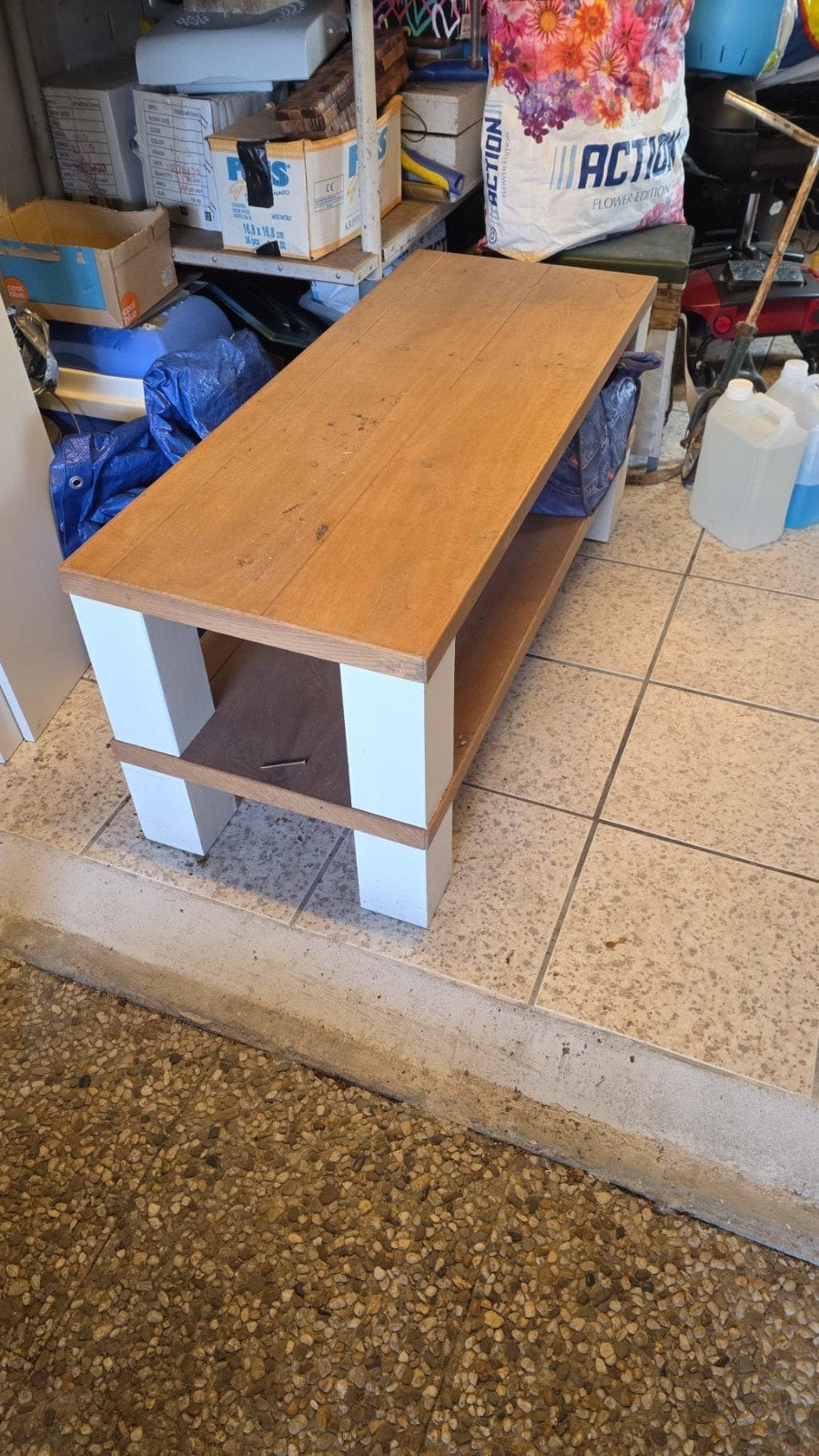 salon tafel en tv tafel, Ophalen, Gebruikt, Rechthoekig, 50 tot 100 cm