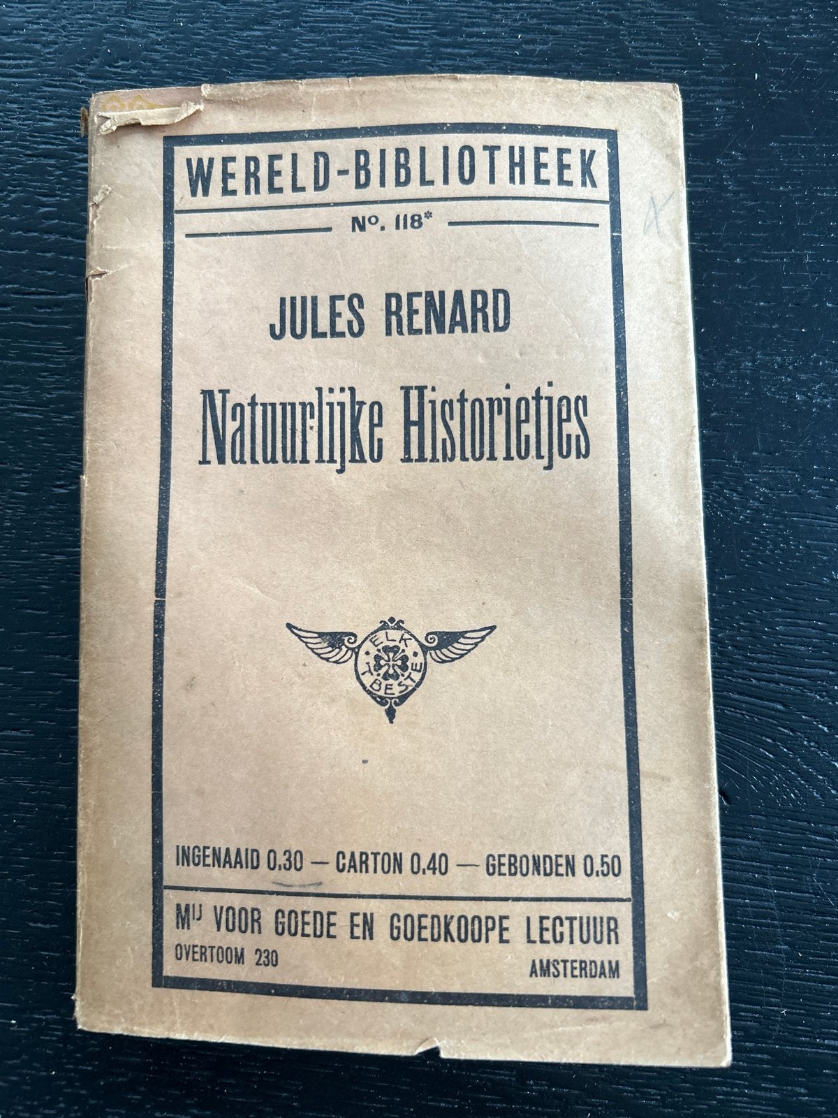 Jules Renard - Natuurlijke Historietjes (Wereld-Bibliotheek), Ophalen of Verzenden, Gelezen, Nederland
