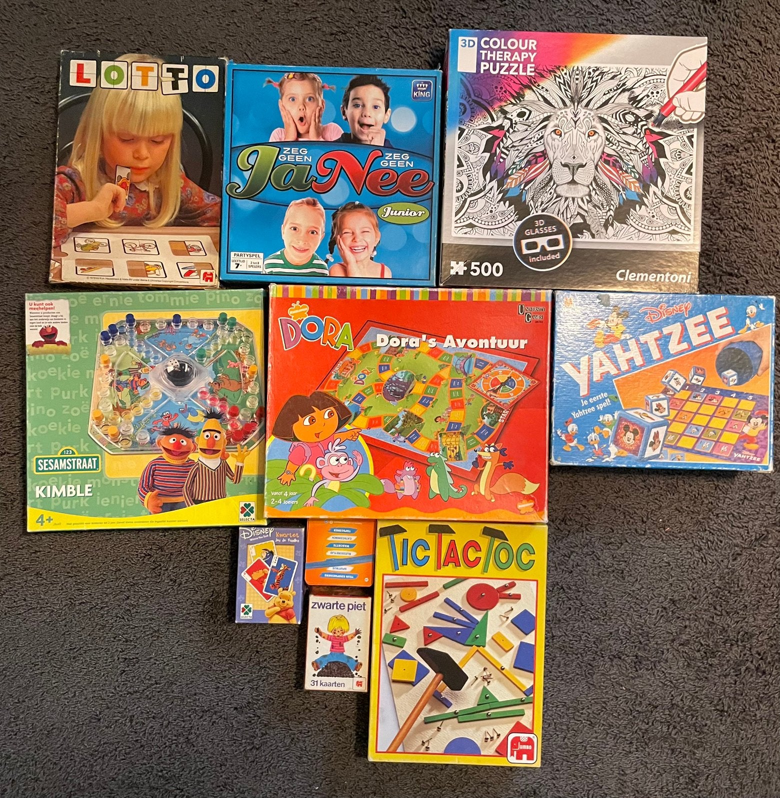 Spellen en puzzel set, Ophalen, Gebruikt