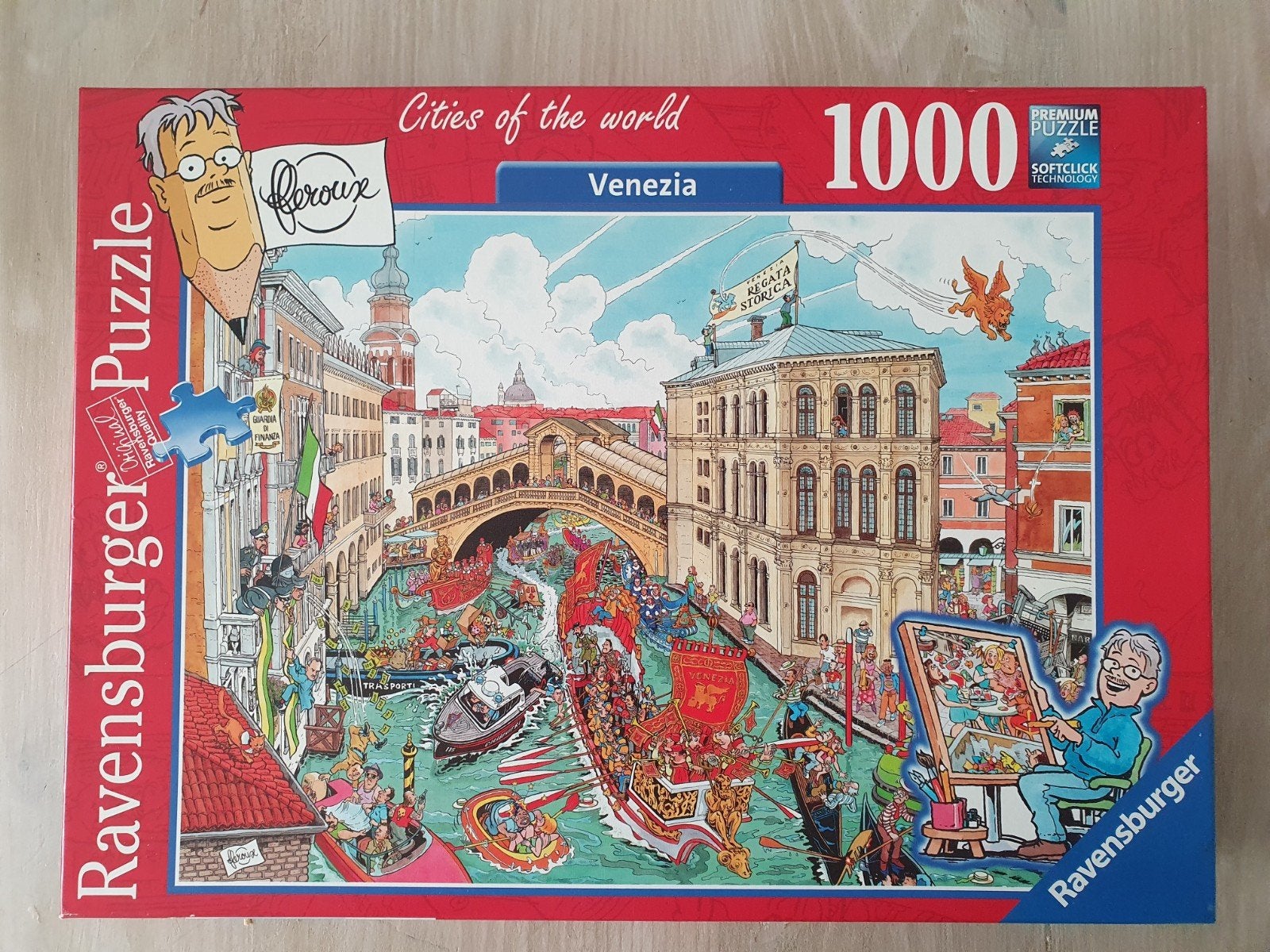 8 x Cities of the World puzzel - Fleroux - Ravensburger, Ophalen of Verzenden, 500 t/m 1500 stukjes, Zo goed als nieuw, Legpuzzel