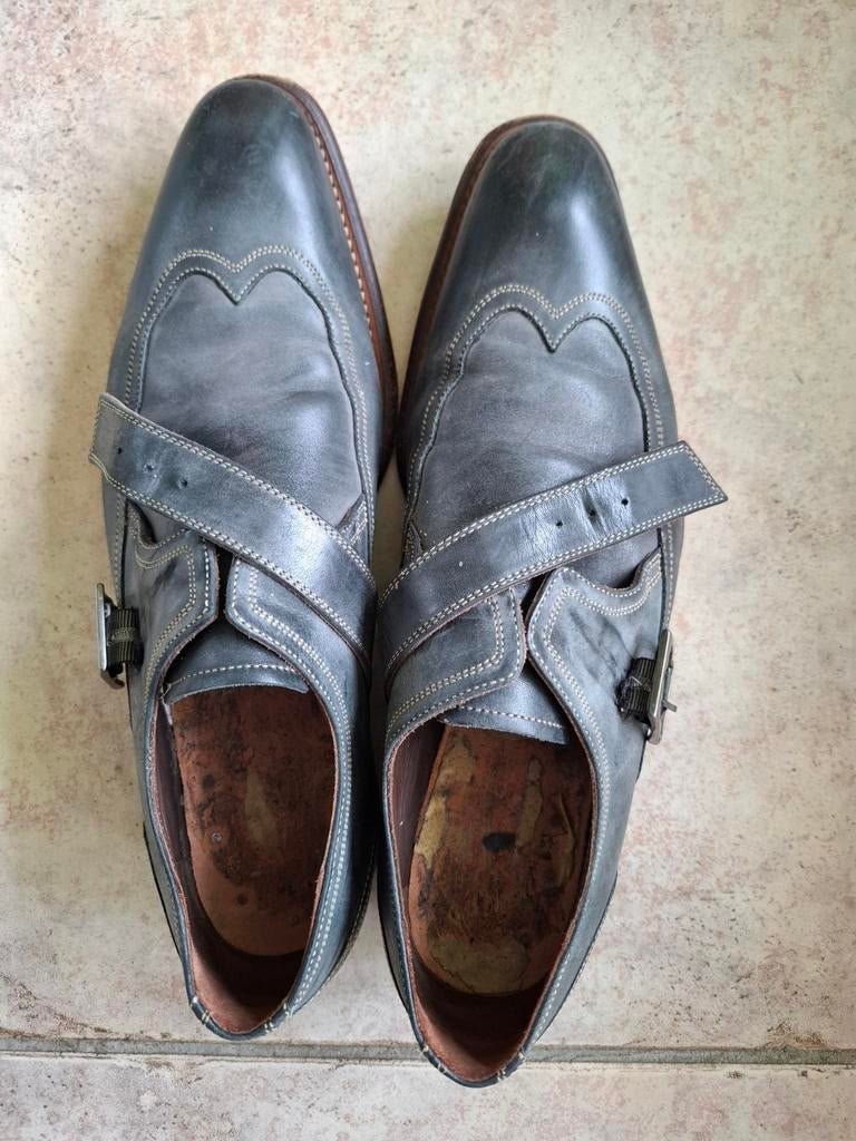 van Bommel maat 8+ G+ zonder de vaste binnenzool., Kleding | Heren, Schoenen, Blauw, Ophalen of Verzenden, Gespschoenen, Van Bommel