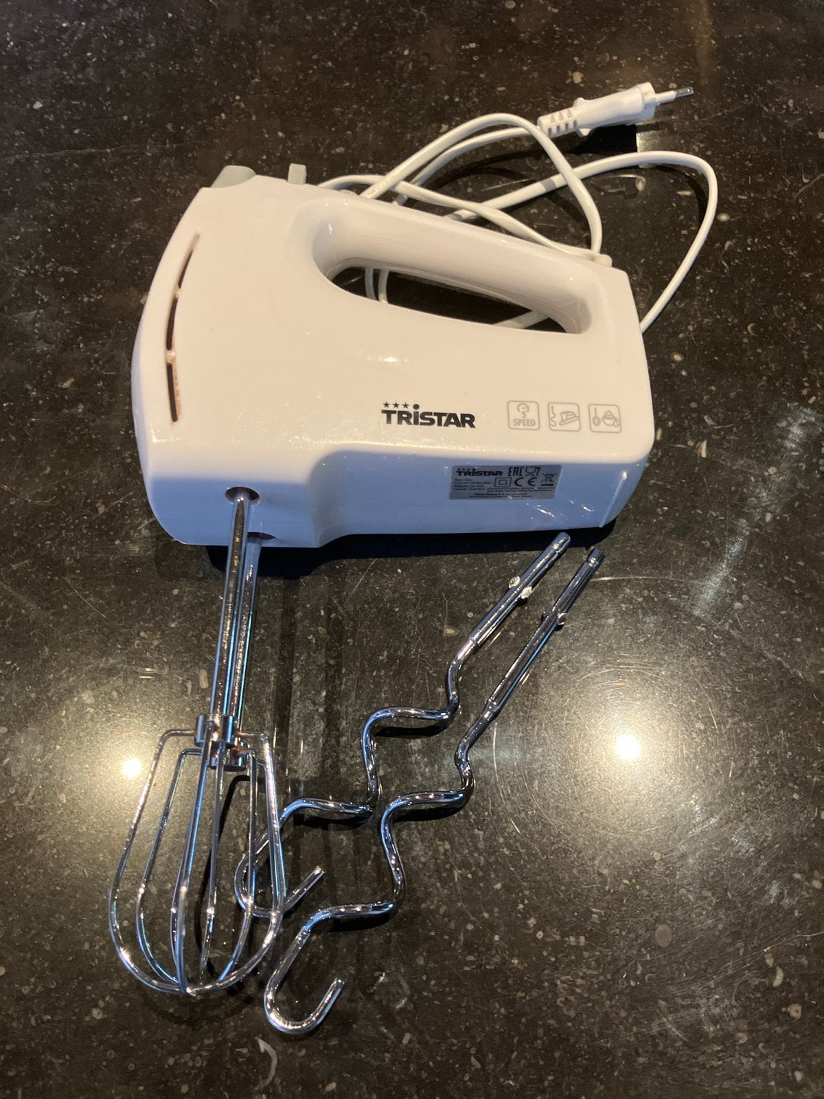 Tristar MX-4810 Handmixer - Zo goed als nieuw, Ophalen of Verzenden, Zo goed als nieuw, Vaatwasserbestendig, 3 snelheden of meer