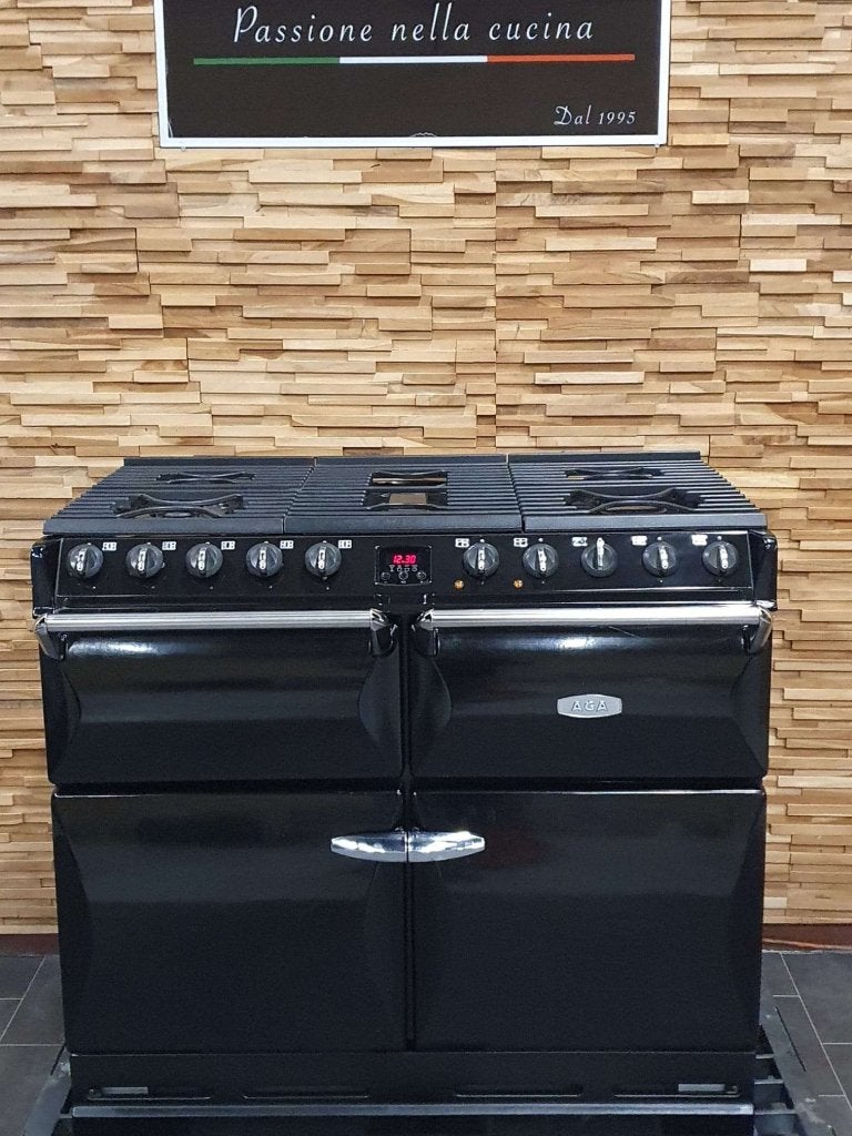Luxe AGA MASTERCHEF DELUXE gasfornuis 100cm zwart 4 ovens, Niet ingevuld, 60 cm of meer, Niet ingevuld, Ophalen of Verzenden