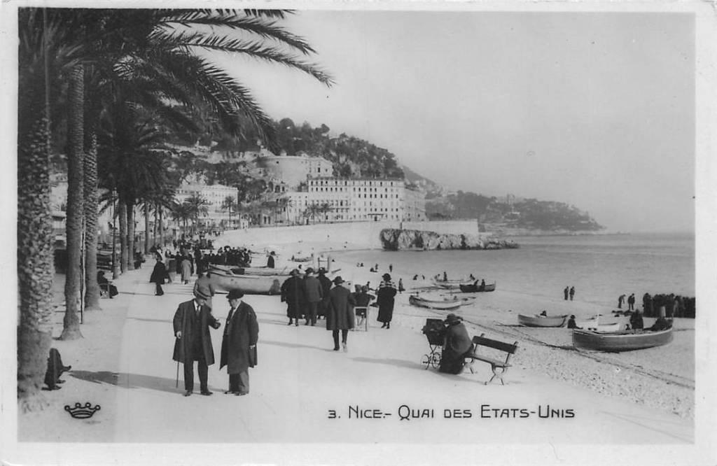 381-295-003 Nice Quai des Etats-Unis, Verzenden, Voor 1920, Frankrijk
