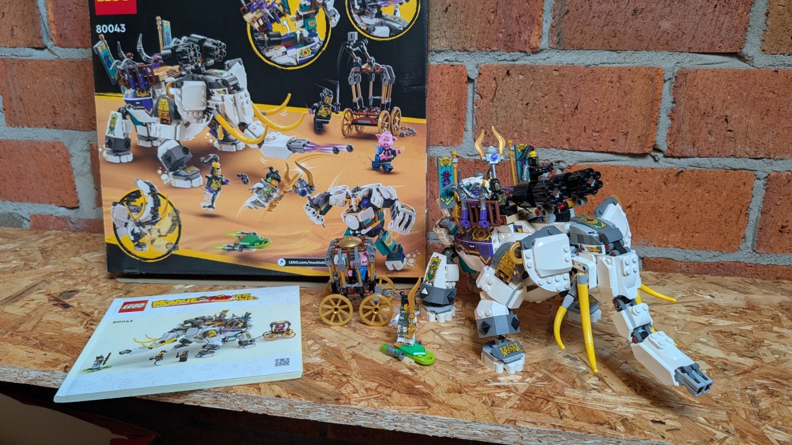 LEGO Monkie Kid set 80043 Yellow Tusk Elephant, Ophalen, Zo goed als nieuw
