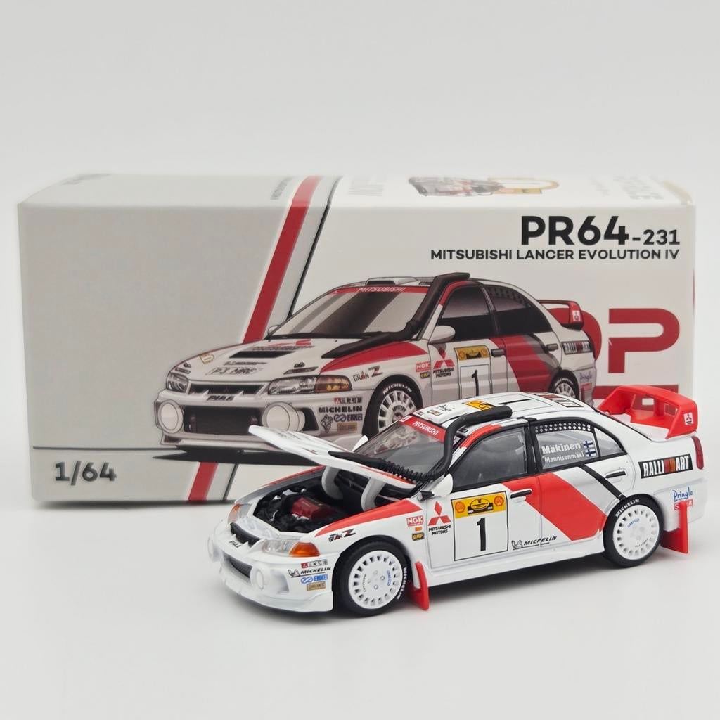 Pop Race Mitsubishi Lancer Evo IV #1 Safari Rally 1998, Mymodelcar@outlook.com, Auto, Ophalen of Verzenden, Pop Race