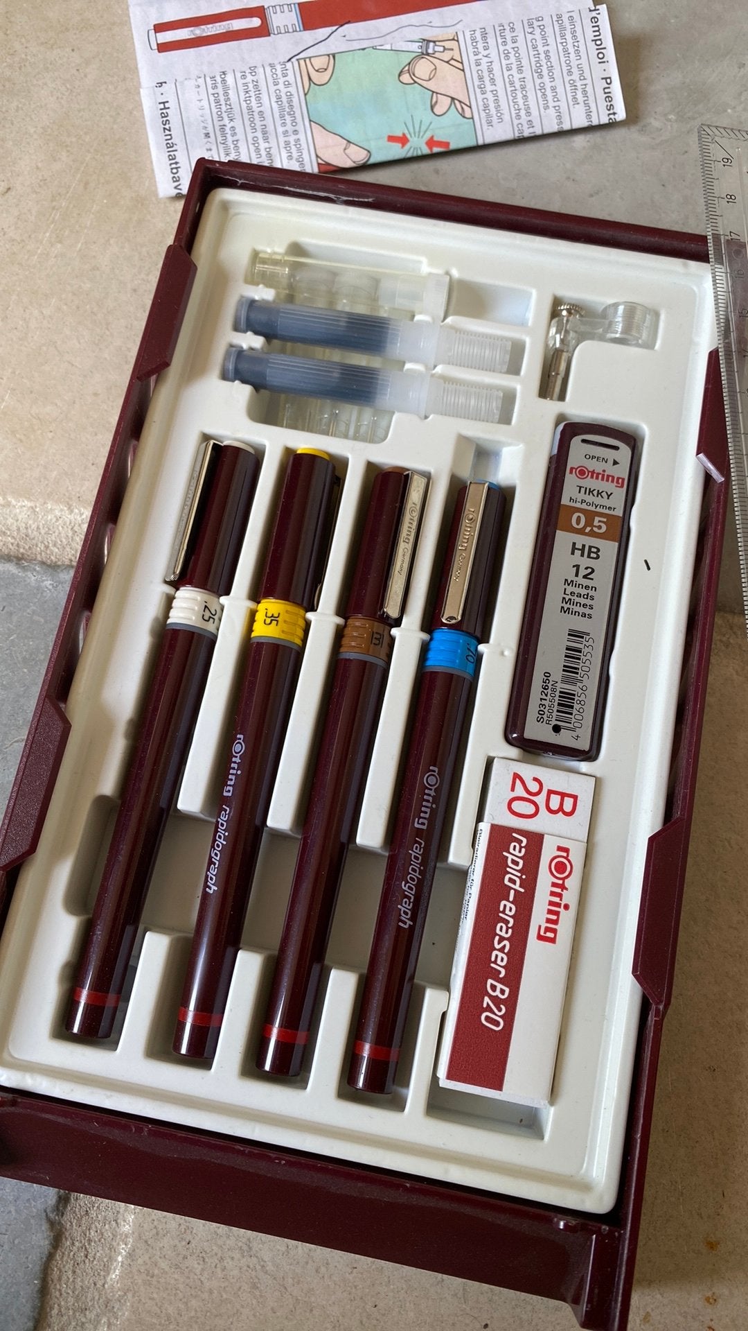 Rotring technische tekenset, Hobby en Vrije tijd, Tekenen, Ophalen of Verzenden, Nieuw, Overige typen