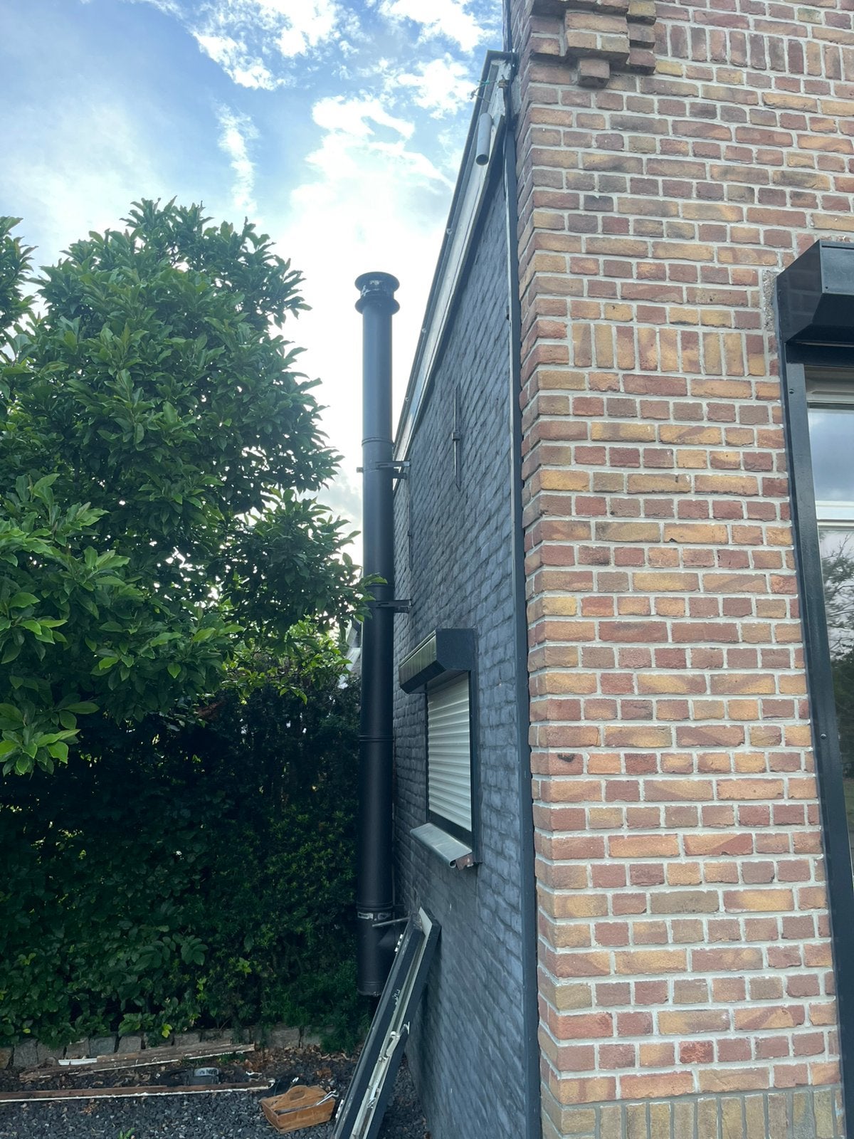 Dubbel wandige kachelpijp, Huis en Inrichting, Haarden, Ophalen of Verzenden, Inbouwhaard, Houthaard