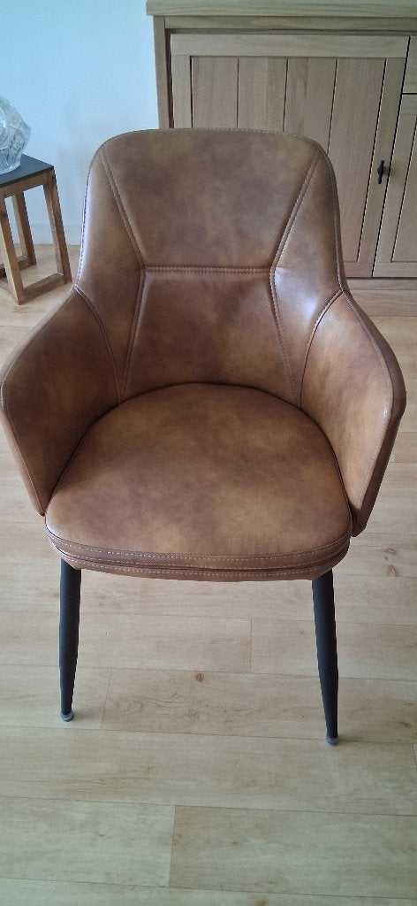 Eetkamerstoelen, Ophalen, Zo goed als nieuw, Bruin, Vijf, Zes of meer stoelen