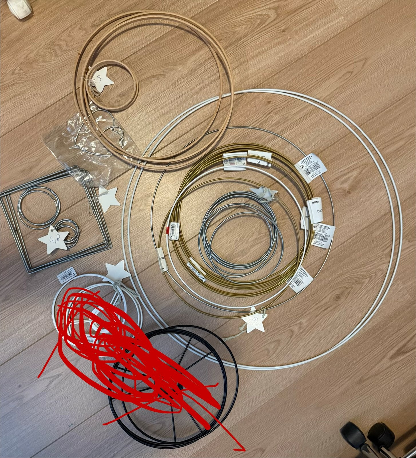 Diverse formaten ringen voor macramé/haken, Ophalen of Verzenden, Nieuw, Haken, Overige typen