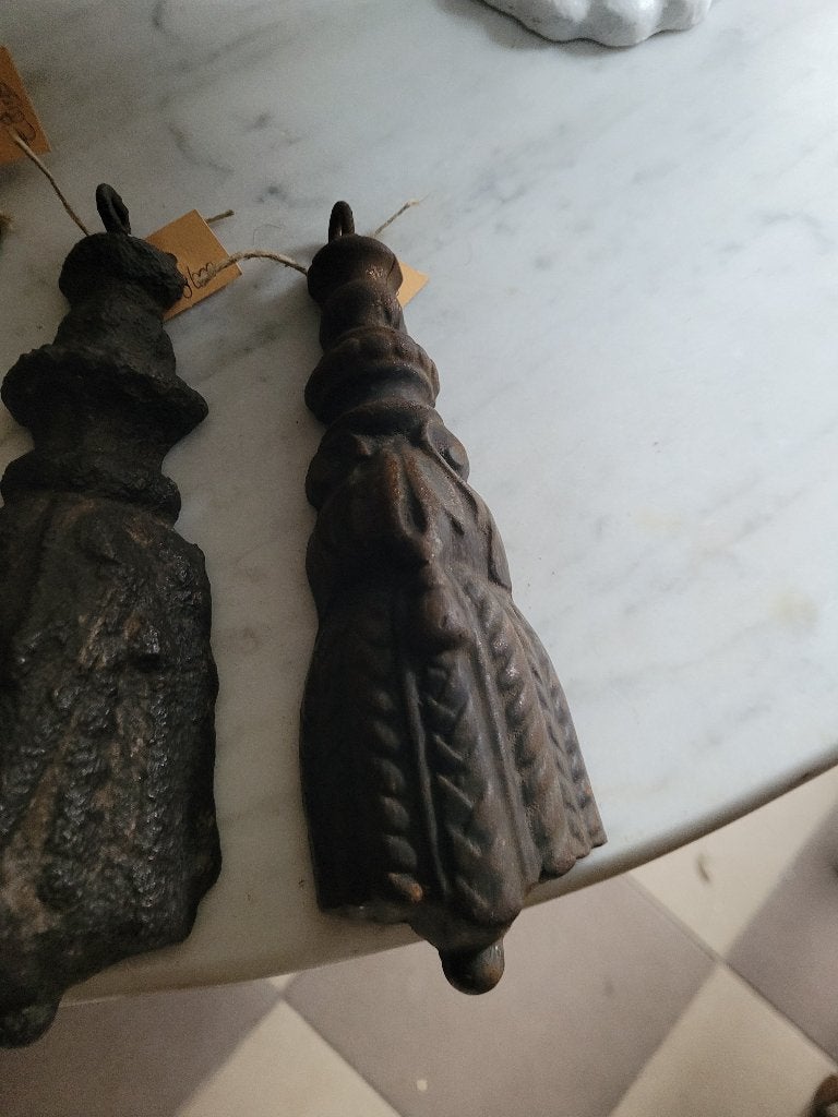 Antieke gietijzeren contragewichten p/st 4.95, Ophalen of Verzenden