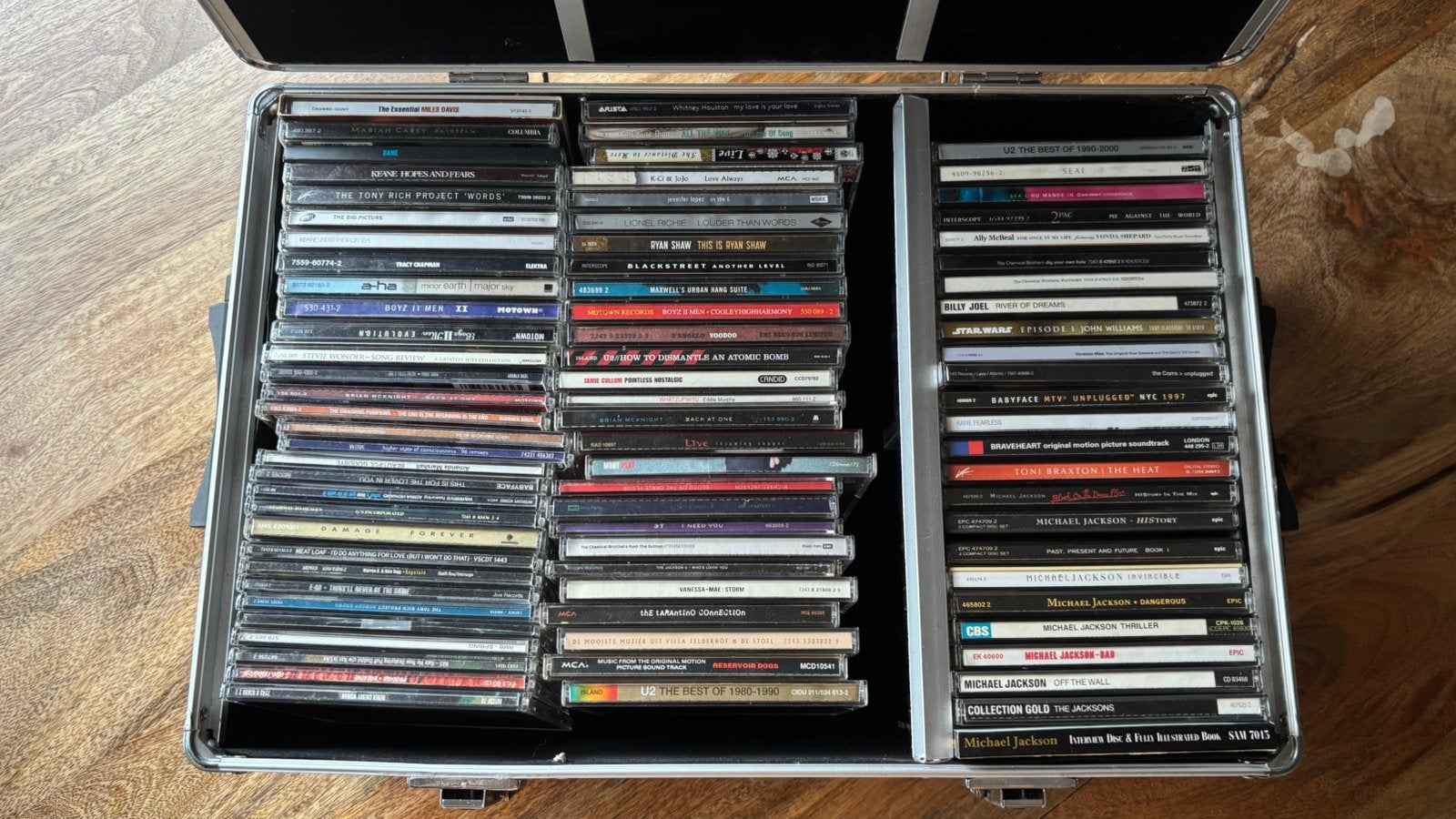 Koffer vol originele CD’s en singles, Cd's en Dvd's, Ophalen, Gebruikt