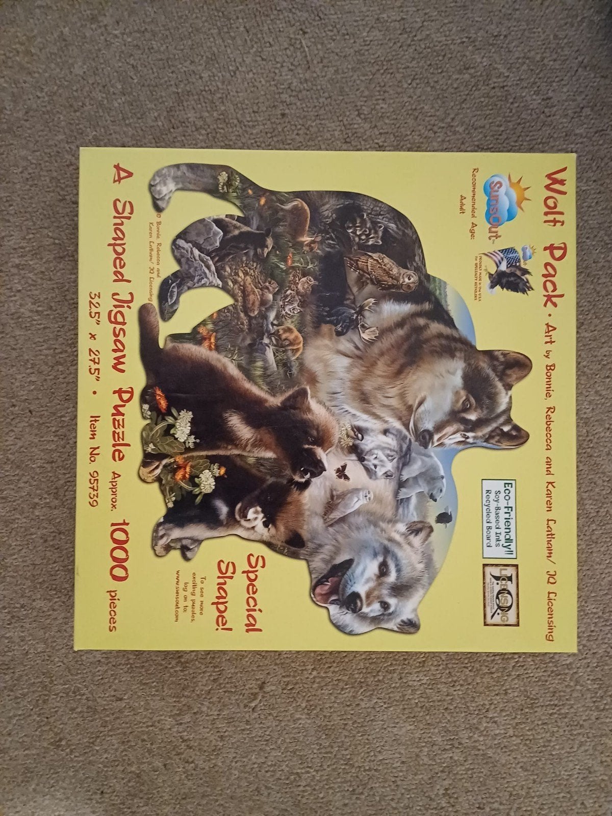 Wolf Pack Vormpuzzel - 1000 stukjes, Ophalen of Verzenden, 500 t/m 1500 stukjes, Zo goed als nieuw, Legpuzzel