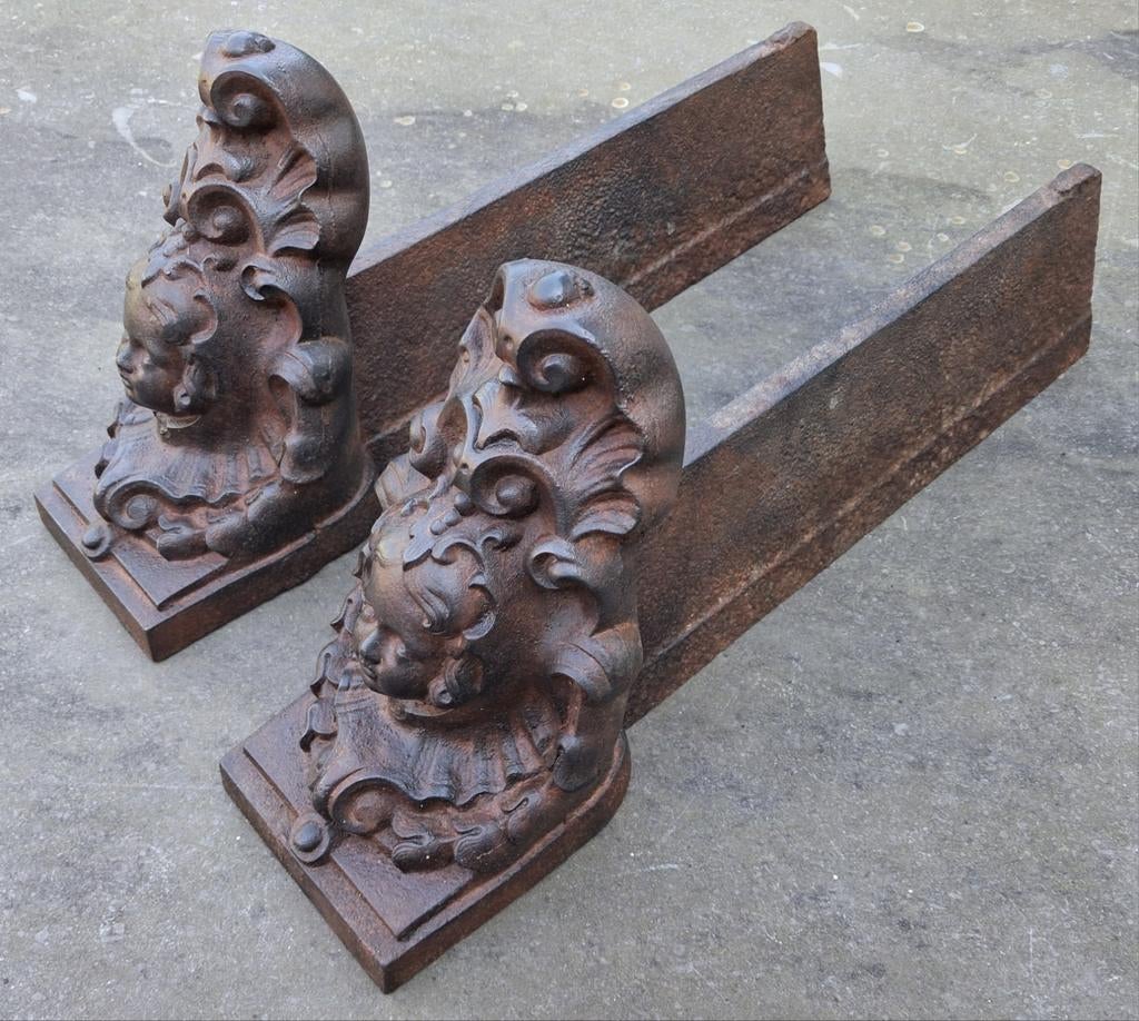 Grote vuurbokken / haardsteunen, Ophalen of Verzenden