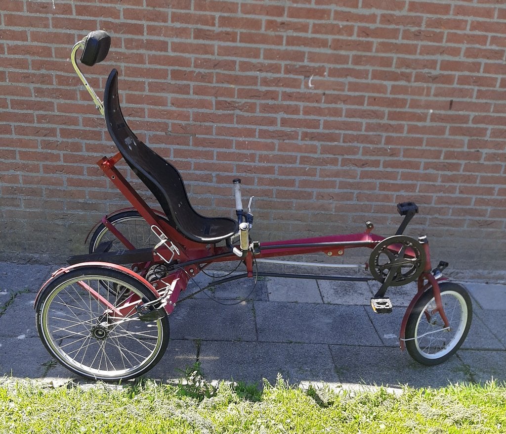 driewiel fiets voor volwassen, ligfiets of zitfiets, Fietsen en Brommers, Fietsen | Driewielfietsen, Ophalen, Gebruikt, Schijfrem