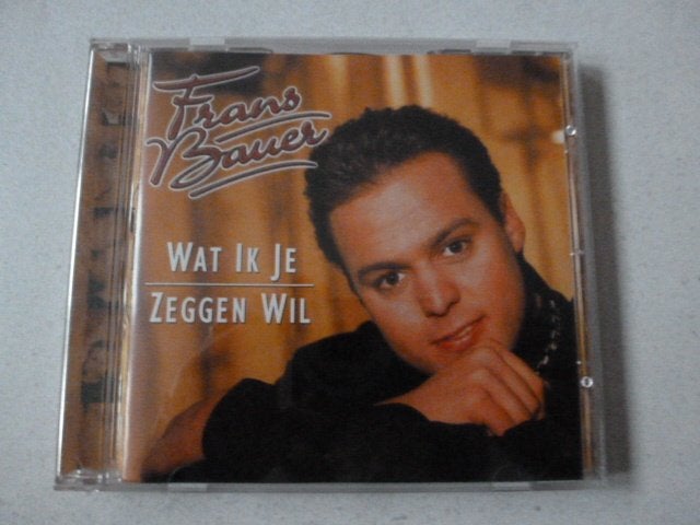 CD FRANS BAUER Wat ik je zeggen wil 16 nummers, Ophalen of Verzenden, Zo goed als nieuw, Levenslied of Smartlap