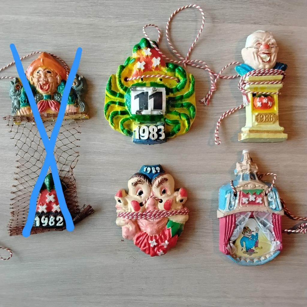 Vastenavend Veldteken Krabbegat 1983-1986-1989-1990, Ophalen of Verzenden