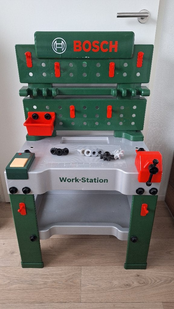 Bosch speelgoedwerkbank, Ophalen