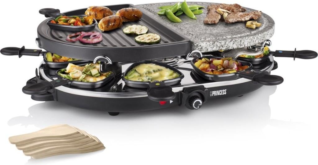 Princess Raclette Oval Steengrill Party (8 personen), Ophalen, Nieuw, 8 personen of meer