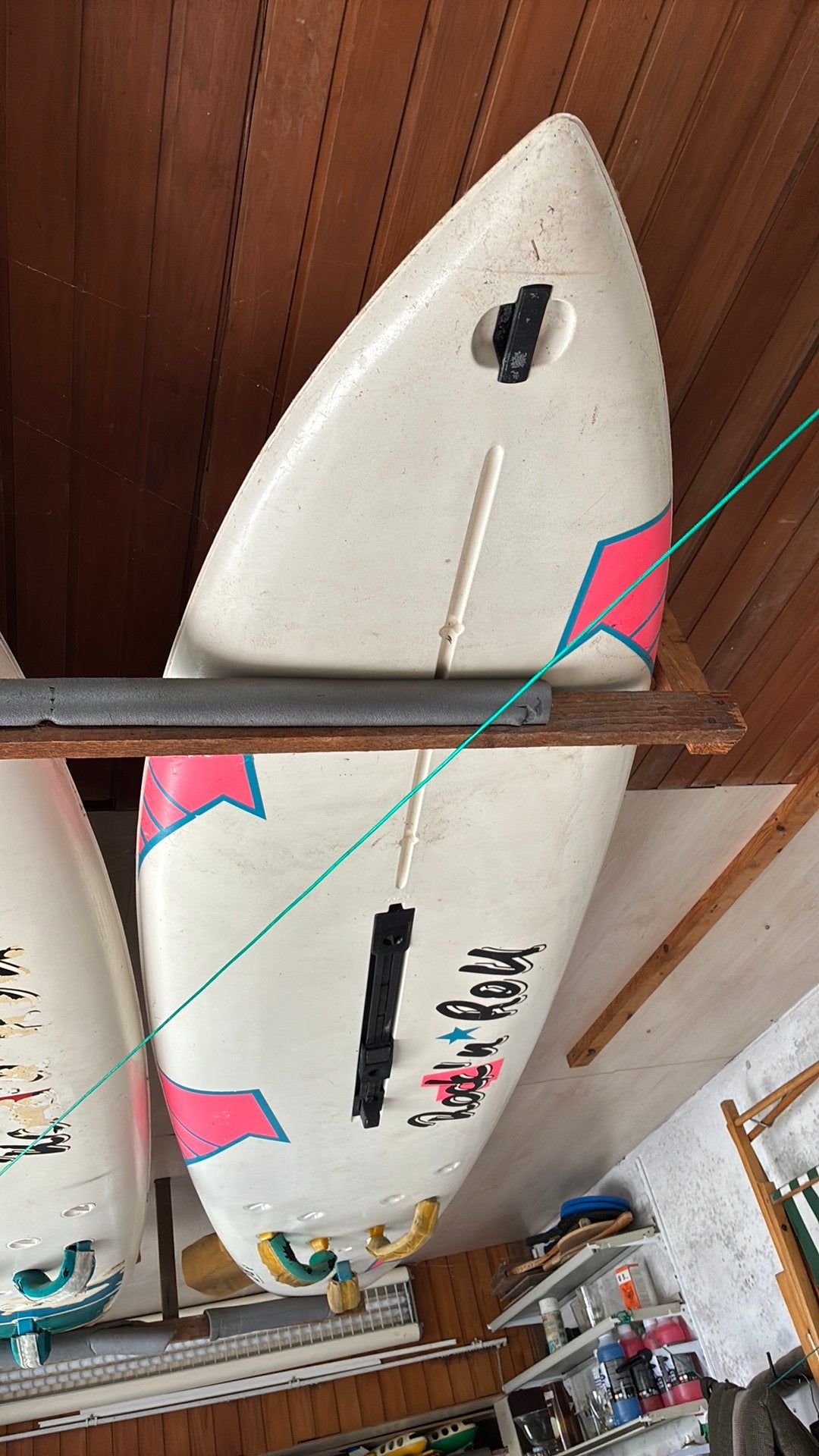 Vintage Windsurfplanken - o.a. Rock 'n Roll & Mistral, Watersport en Boten, Windsurfen, Ophalen, Met voetbanden, Gebruikt, Plank