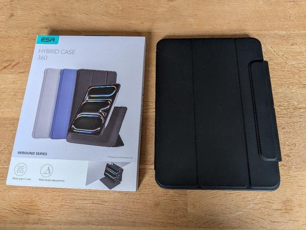 ESR Hybrid Case 360 iPad Pro M4/M5, Gebruikt, 11 inch, Bescherming voor- en achterkant, Ophalen of Verzenden