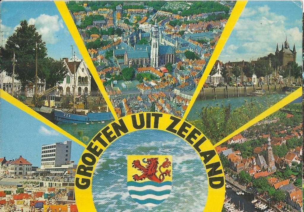 Kr2851 Gelopen ansichtkaart groeten uit zeeland, Verzamelen, Ansichtkaarten | Nederland, Ophalen of Verzenden, 1980 tot heden