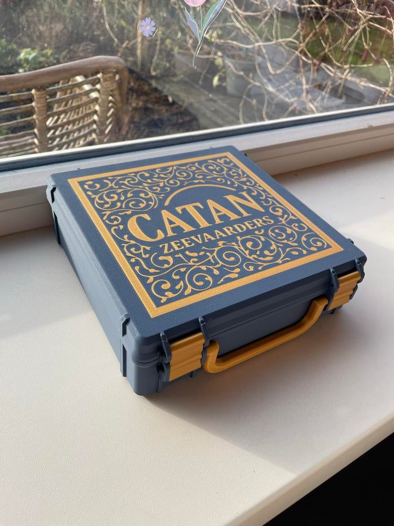 3D Geprinte Opbergbox voor Catan Zeevaarders (Houten Versie), Ophalen of Verzenden, Nieuw