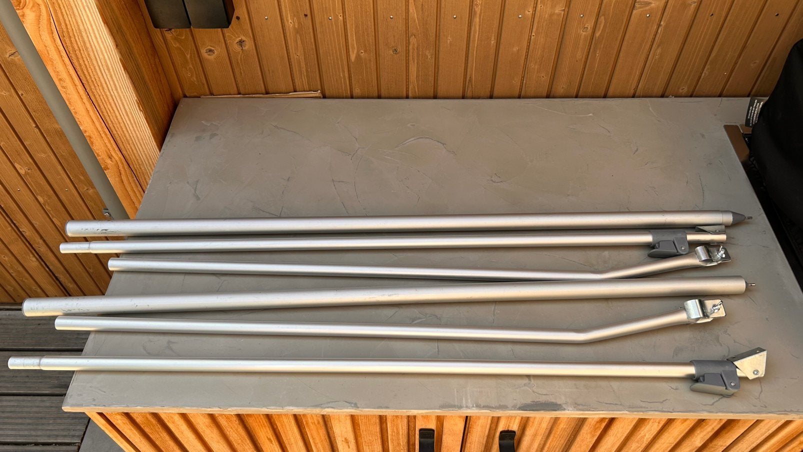 Fiamma luifelstokken voor zijwanden / Privacy Room, Caravans en Kamperen, Tentaccessoires, Ophalen, Gebruikt