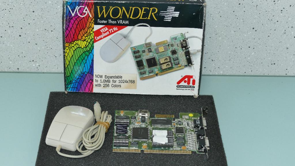 ATI | VGA WONDER + | ISA | Boxed | Bus Mouse | 512 Kb, Computers en Software, Ophalen of Verzenden