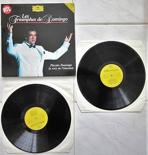 1 dubbel LP Les Triomphes de Placido Domingo, Gebruikt, Opera of Operette, Ophalen of Verzenden, 12 inch